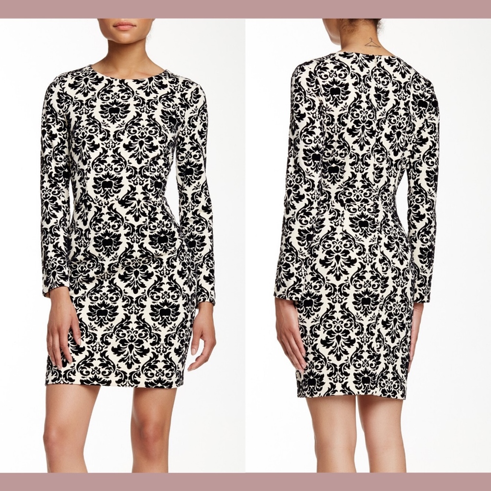 NWT $128 CeCe‎ by Cynthia Steffe Heirloom Long Sleeve Sheath Dress [SZ 4 ]